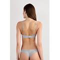 reggiseno a triangolo tiziana in cotone donna grigio taglia 1b