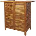 - tavolo da bar in legno massello di acacia 110x50x105 cm