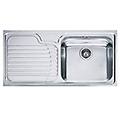lavello 1 vasca (100x50cm) gax 611 galassia inox spazzolato 101 0017 508