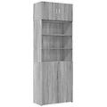 - armadietto grigio sonoma 80x42 5x225 cm in truciolato