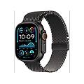 watch ultra 2 gps + cellular 49mm cassa in titanio nero con loop maglia milanese large