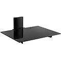 av shelf plus ripiano in vetro temperato per apparecchi a/v nero