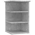 - credenza grigio cemento 35x35x55 cm in legno multistrato