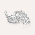 orecchini a cerchio silver shine argento rodiato cubic zirconia collezione silver shine bianco