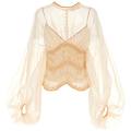blusa 'illuminate macrame'