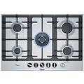 serie 6 pcq7a5m90 piano cottura acciaio inossidabile da incasso 75 cm gas 5 fornello(i)