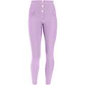 pantaloni push up wr. up 7/8 vita alta jersey drill ecologico rosa lilla donna medium