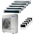 condizionatore canalizzabile penta split 9000+9000+12000+12000+12000 btu inverter a++ unità