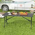 tavolo pieghevole da 152 cm per 4-6 persone per campeggio bbq feste tavolo da pranzo per interni ed