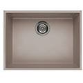lavello 1 vasca (58x44cm) quadra 110 sottotop tortora opaco lgq11043bso