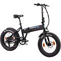 e-boss 20 e-bike pieghevole con batteria integrata. nero f. lli