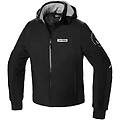 giubbotto moto hoodie armor h2out nero bianco taglia xl