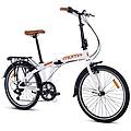 bicicletta pieghevole light 24. alluminio. shimano 7v. sella comfort