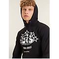 felpa unisex vis con cappuccio da palestra nero donna xx large