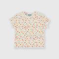 t-shirt in costina da neonata bianco taglia 3m
