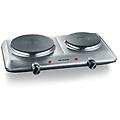 fornello da tavolo a 2 fuochi. 2500 w. acciaio inossidabile lucidato dk 1014