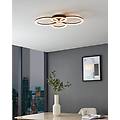 plafoniera led bagno e garage moderno parrapos-z nero 61. 5x45 cm luce naturale dimmerabile 5800