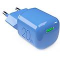 caricabatterie usb type-c minipro 20w gan blue pufcmtcusbc20wgblue