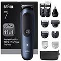 BRAUN rifinitore aio7540 nero/blu 14 lunghezze 120 min impermeabile 11 accessori