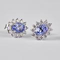 orecchini lobo jasmine oro bianco tanzanite diamante collezione jasmine oro bianco