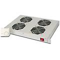 sistema di ventilazione con termostato montaggio frontale in armadi 19'' con 4 ventole 12. 8 metri