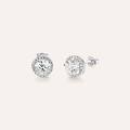 orecchini lobo punto luce silver elegance argento rodiato cubic zirconia collezione silver elegance