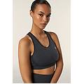 top sportivo seamless ice wash con spalline incrociate nero used donna exsmall/small