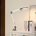 lampada led a morsetto nyxaris di argento metallo cct 52 cm