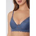 reggiseno super push-up in pizzo riciclato malibù donna blu tamaño 3b