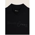 maglia donna a manica lunga con scritta borchie e oro rosa nero donna xxs