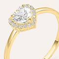 anello solitario claire oro giallo cubic zirconia collezione claire misura 50 oro giallo