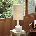 lampada da tavolo jimmy bianco/beige altezza 83 cm