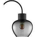lampada da terra ligari nero/grigio fumo altezza 164 cm metallo/vetro