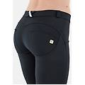 pantaloni push up wr. up 7/8 superskinny tessuto traspirante nero donna extra large