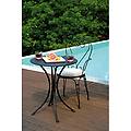 tavolo da giardino in ferro nero &oslash; 60 cm