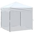 - tenda per feste pieghevole con pareti laterali bianco 2x2 m