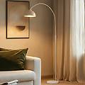 lampada da terra tonka beige metallo/marmo 180 cm e27