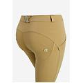 pantaloni push up wr. up superskinny a clessidra in cotone olive donna extra small