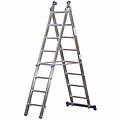 marchetti azzurra a2 a208 2x8 gradini 4. 15 m scala in alluminio allungabile altezza stimata