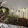 lampioncino led solare palma in set 4x