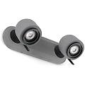 Faro Moderno Spot Da Parete Stone Cemento 2 Luci