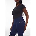 leggings n. o. w. vita media jersey effetto denim sostenibile dark jeans-seams on tone donna small