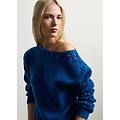 - maglione blu in lana regular fit donna blu chiaro taglia xs
