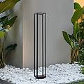 lampione a led thorvid altezza 120 cm nero