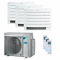 condizionatore perfera floor trial split 7000+7000+9000 btu inverter a+++ wifi unità esterna