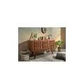 stilmöbel #103 credenza in legno di acacia laccato / marrone 152x46x86