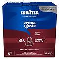 80 capsule crema e gusto ricco compatibili nespresso int 12 alluminio