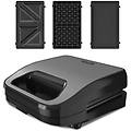 - piastra 3 in 1 bxsa754e 750w piastre intercambiabili sandwich grill e waffle tecnologia easy eject