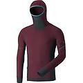 alpine l/s m maglia trailrunning uomo bordeaux/dark blue xl
