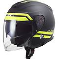 casco of521 infinity hyper matt titanium / h-v giallo nero giallo xs